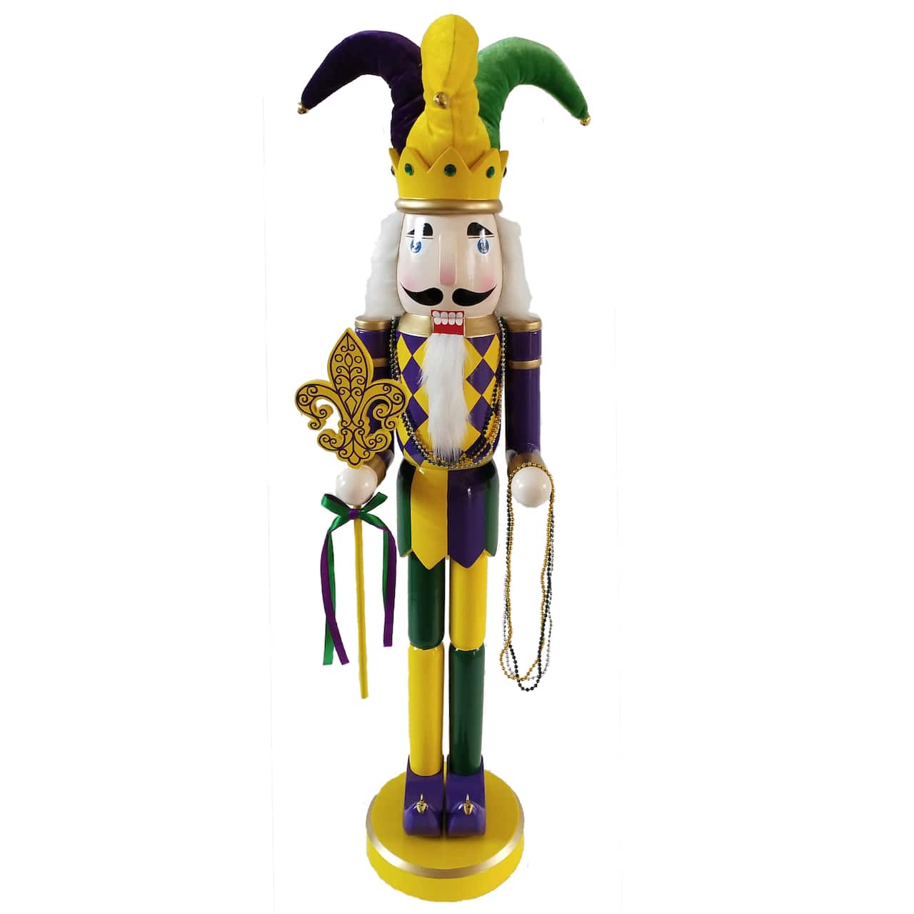 Santa's Workshop 36" Mardi Gras Nutcracker